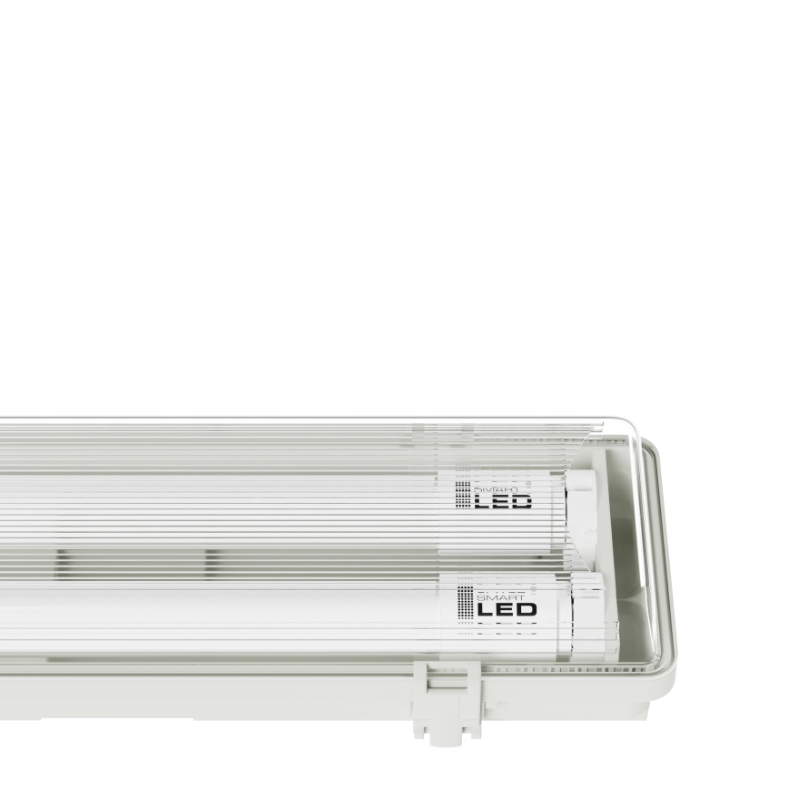 Luminaria técnica fluorescente LED T8 2xG13/20W/230V 6500K 120 cm IP65 blanca