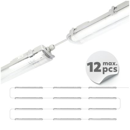 Luminaria técnica LED T8 2xG13/18W/230V 5000K IP65 127 cm