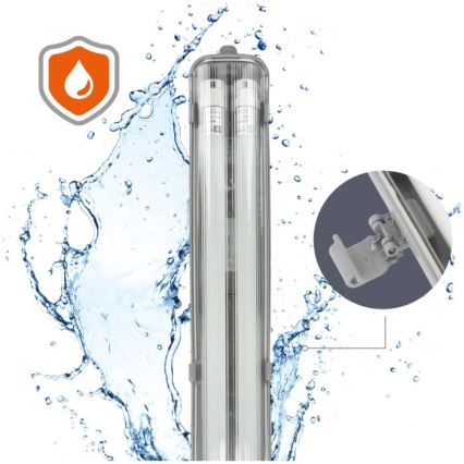 Luminaria técnica LED T8 2xG13/18W/230V 5000K IP65 127 cm