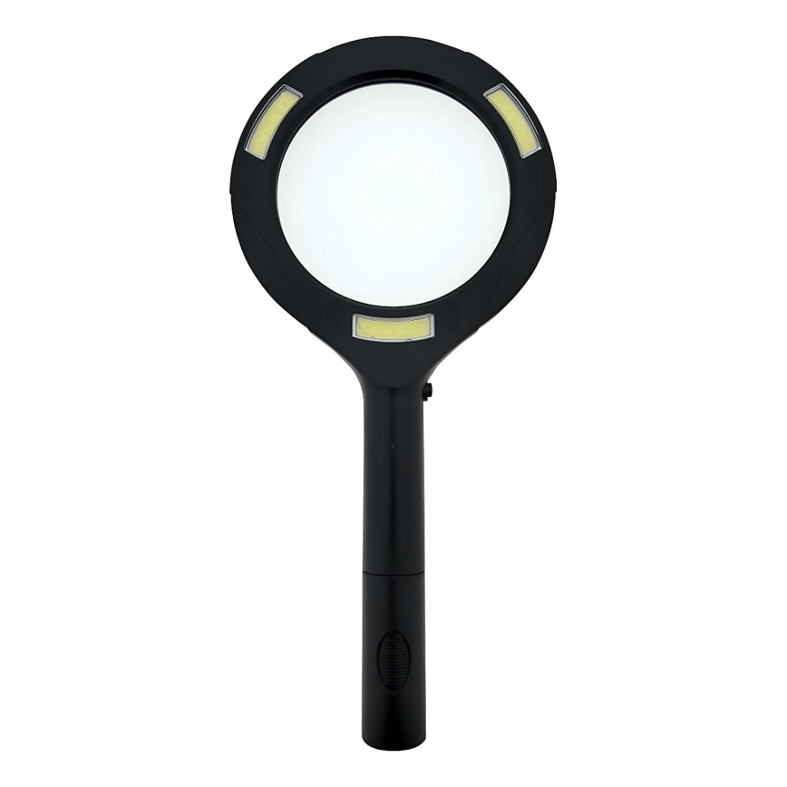 Lupa LED con aumento 3× e iluminación LED/3W/2xAA IP22