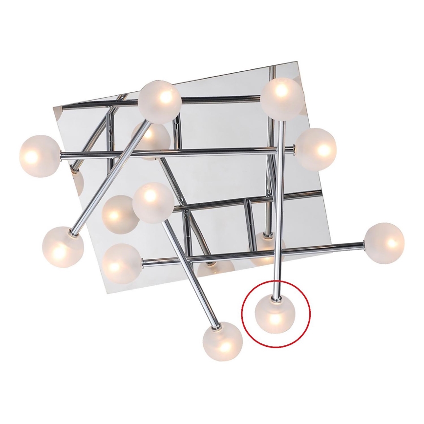 Luxera 17101 - Vidrios de recambio para lámpara de araña OLIVIA G4