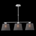 LUXERA 18067 - Lámpara colgante COMBO 3xE27/60W gris