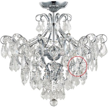 Luxera 33304 - Cristal de repuesto para lámpara GRANADA 5 cm