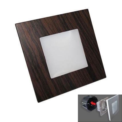 LUXERA 48306 - Lámpara de orientación LED STEP LIGHT 16xLED/1W/230V