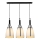 Luxera 61302 - Lámpara colgante ZORZO 3xE27/60W/230V