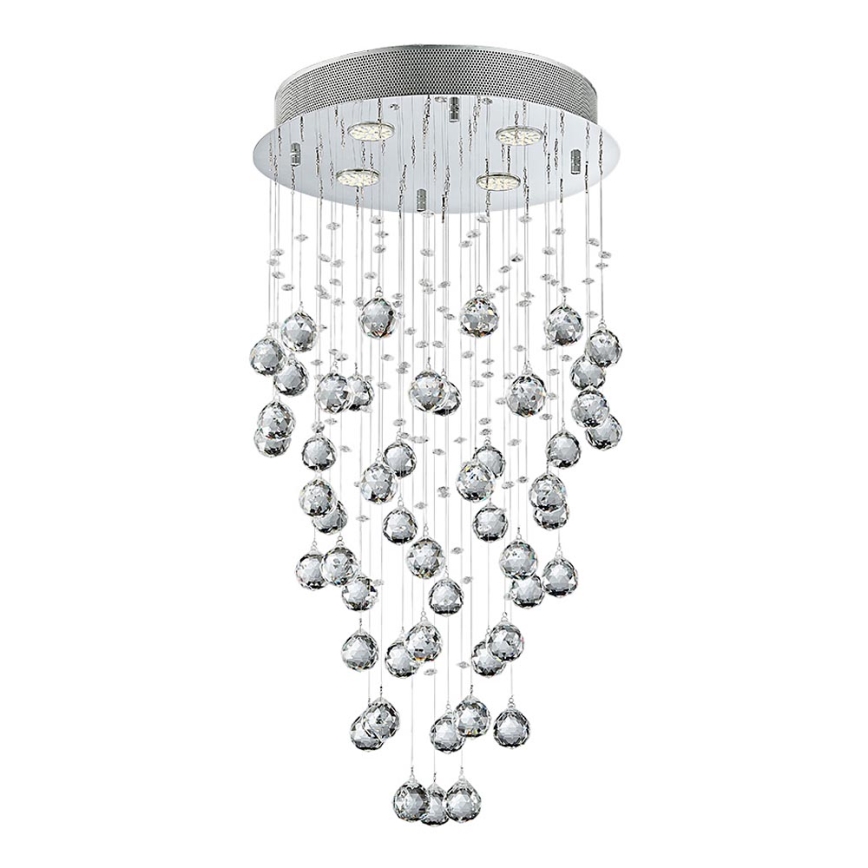 LUXERA 62411 - Lámpara de techo cristal NORR 4xGU10/50W/230V