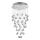 LUXERA 62411 - Lámpara de techo cristal NORR 4xGU10/50W/230V