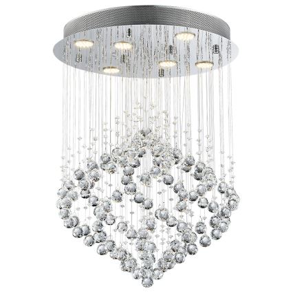 Luxera 62412 - Lámpara de techo cristal CHESTER 6xGU10/50W/230V