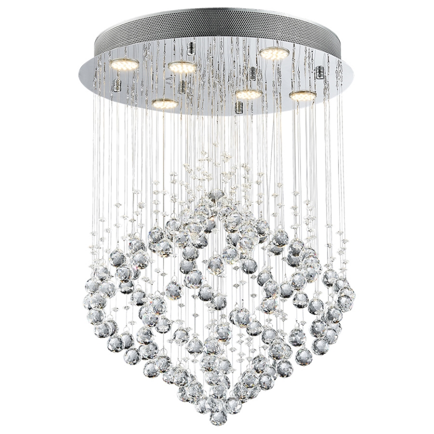 Luxera 62412 - Lámpara de techo cristal CHESTER 6xGU10/50W/230V