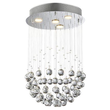 LUXERA 62413 - Lámpara de techo cristal XAVER 4xGU10/50W/230V