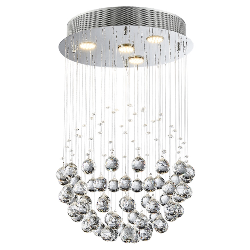 LUXERA 62413 - Lámpara de techo cristal XAVER 4xGU10/50W/230V