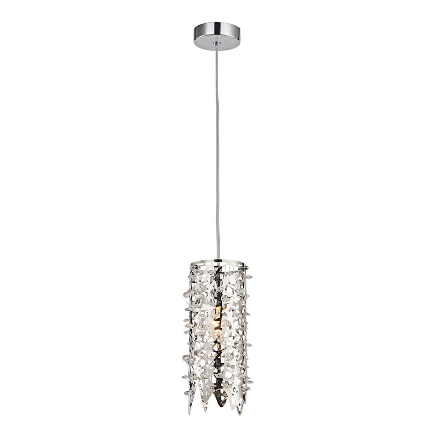 LUXERA 64365 - Lámpara colgante cristal VITRA 1xE14/40W/230V