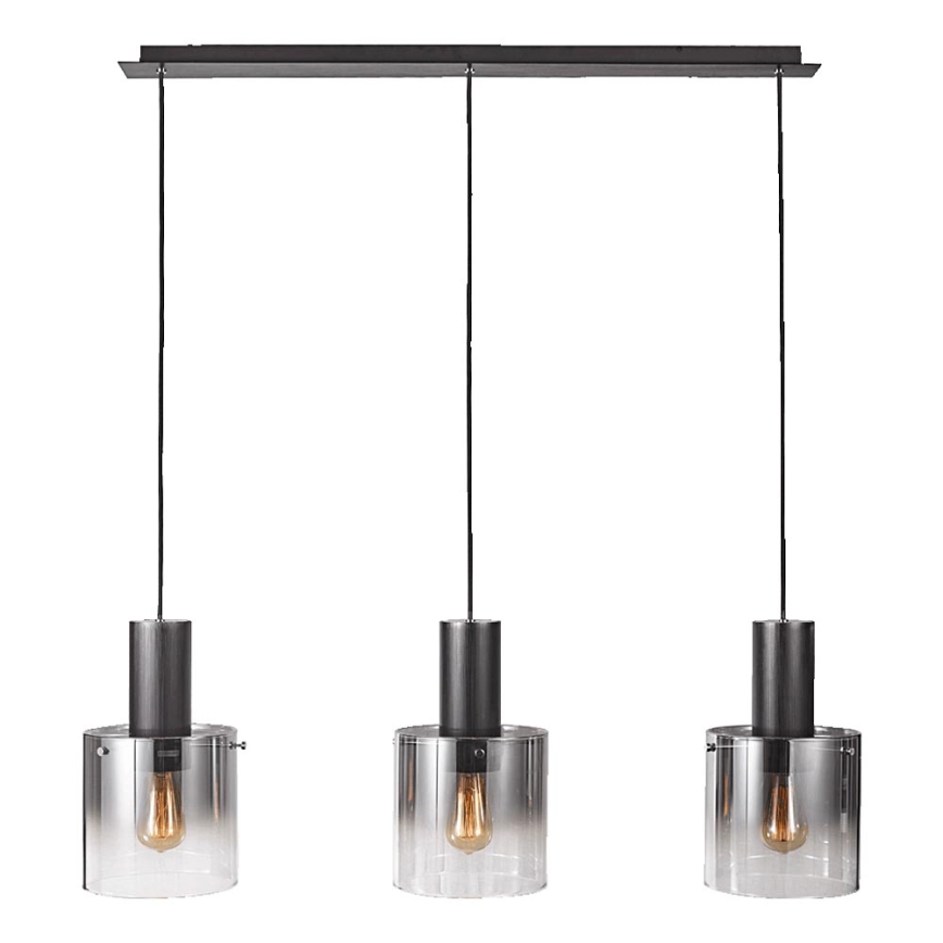 Luxera 64414 - Lámpara de araña de cable MOXIE 3xE27/60W/230V