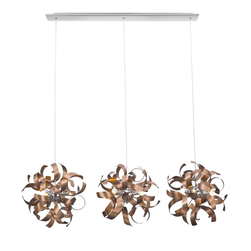 Luxera 64421 - Lámpara colgante RIBBON 3xG9/33W/230V