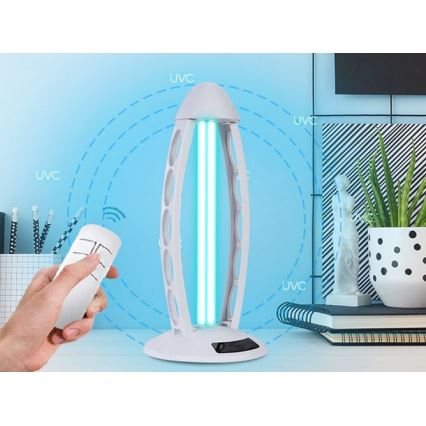 Luxera 70416 - Lámpara germicida desinfectante con ozono UVC/38W/230V + mando a distancia