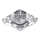 LUXERA 71070 - Iluminación empotrable de techo ELEGANT 1xGU10/50W/230V