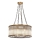 Luz colgante CRYSTALLINE 8xE27/40W/230V bronce