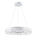 Luz colgante LED FROZI LED/32W/230V diámetro 50 cm blanca