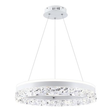 Luz colgante LED FROZI LED/32W/230V diámetro 50 cm blanca
