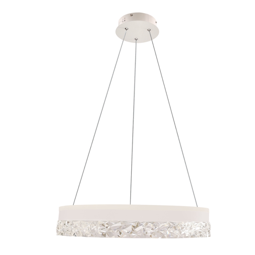 Luz colgante LED FROZI LED/32W/230V diámetro 50 cm blanca