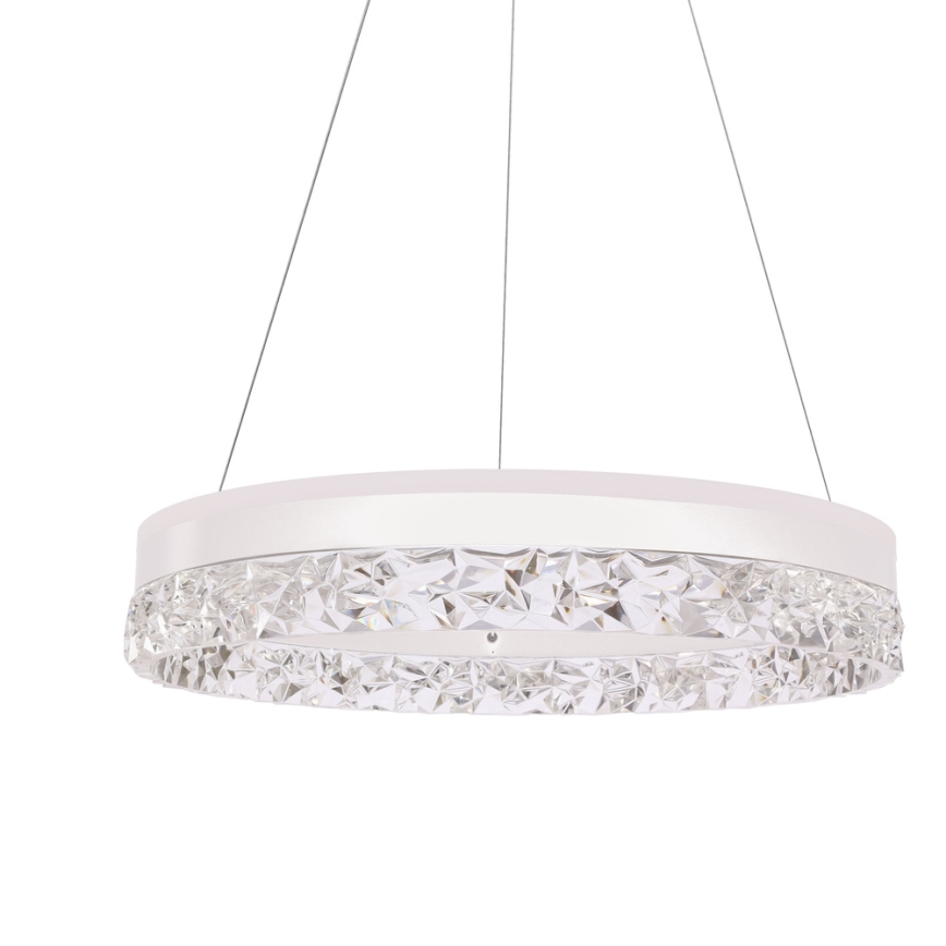 Luz colgante LED FROZI LED/32W/230V diámetro 50 cm blanca