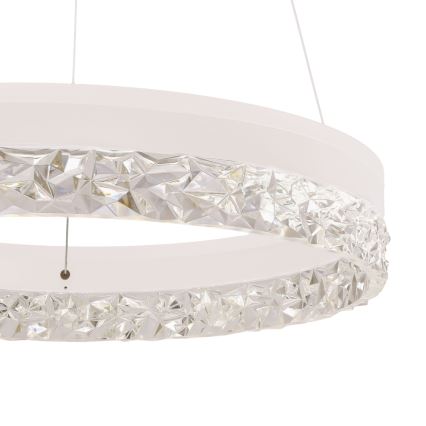 Luz colgante LED FROZI LED/32W/230V diámetro 50 cm blanca
