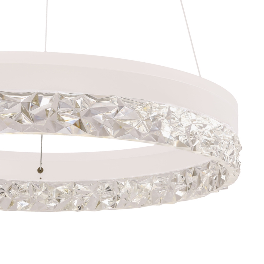 Luz colgante LED FROZI LED/32W/230V diámetro 50 cm blanca