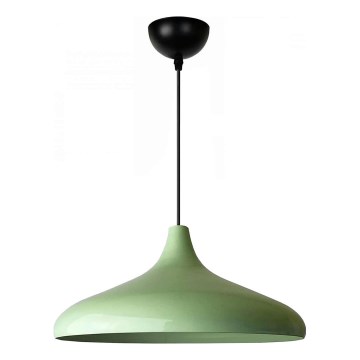 Luz colgante VULCANO 1xE27/40W/230V verde