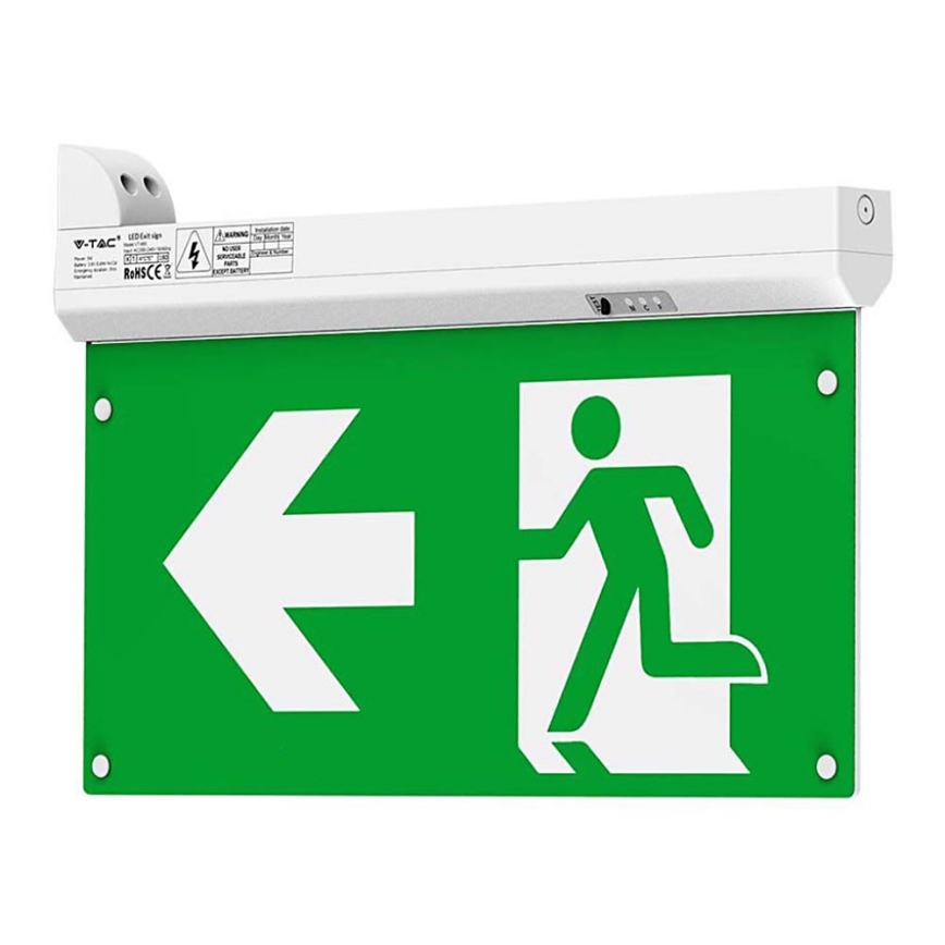 Luz de emergencia LED EMERGENCY EXIT LED/2,5W/230V 4en1 6000K