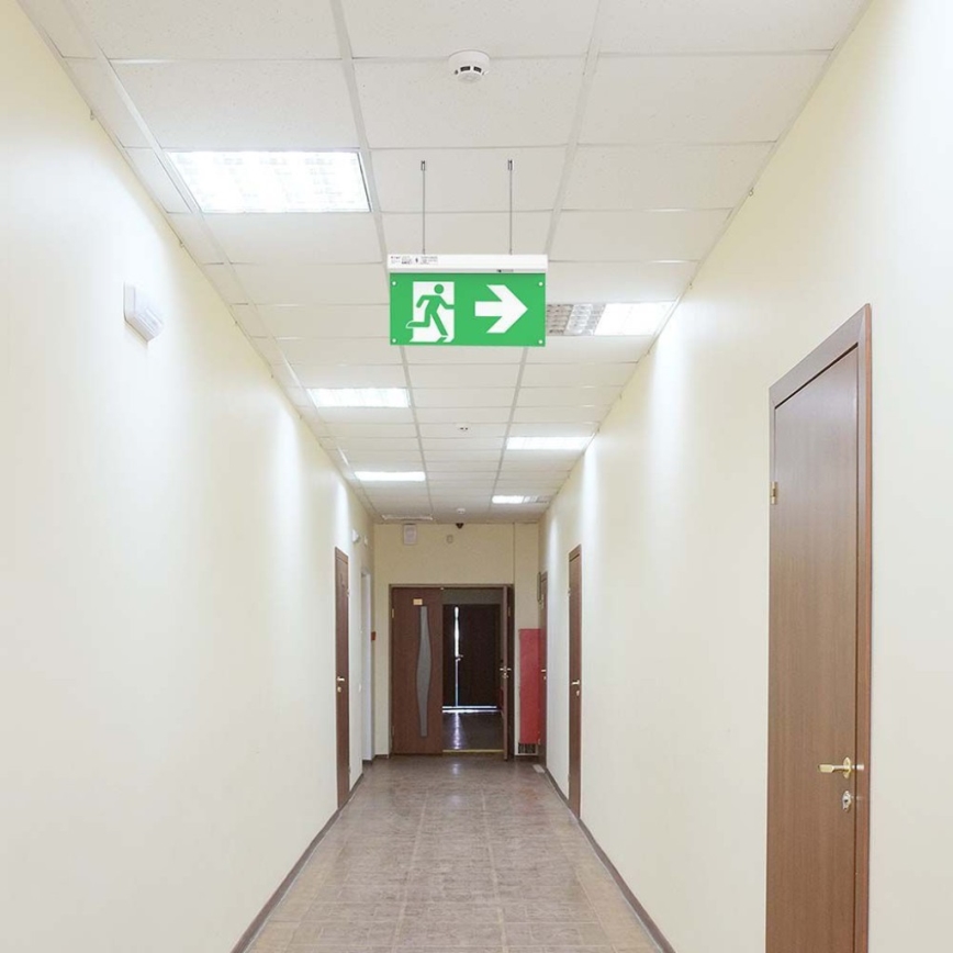 Luz de emergencia LED EMERGENCY EXIT LED/2,5W/230V 4en1 6000K