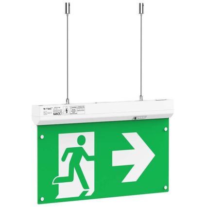 Luz de emergencia LED EMERGENCY EXIT LED/2,5W/230V 4en1 6000K