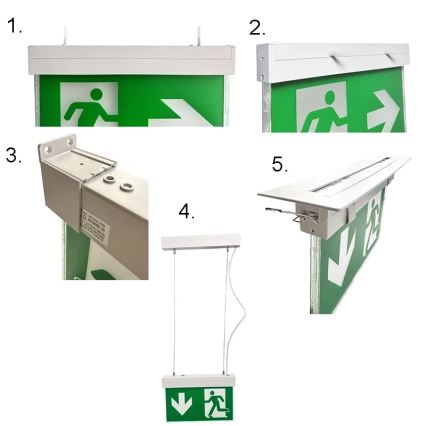 Luz de emergencia LED LED/2W/230V 6000K 1500 mAh