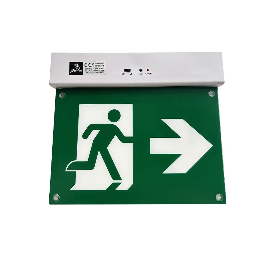 Luz de emergencia LED LED/2W/230V 6000K 300 mAh