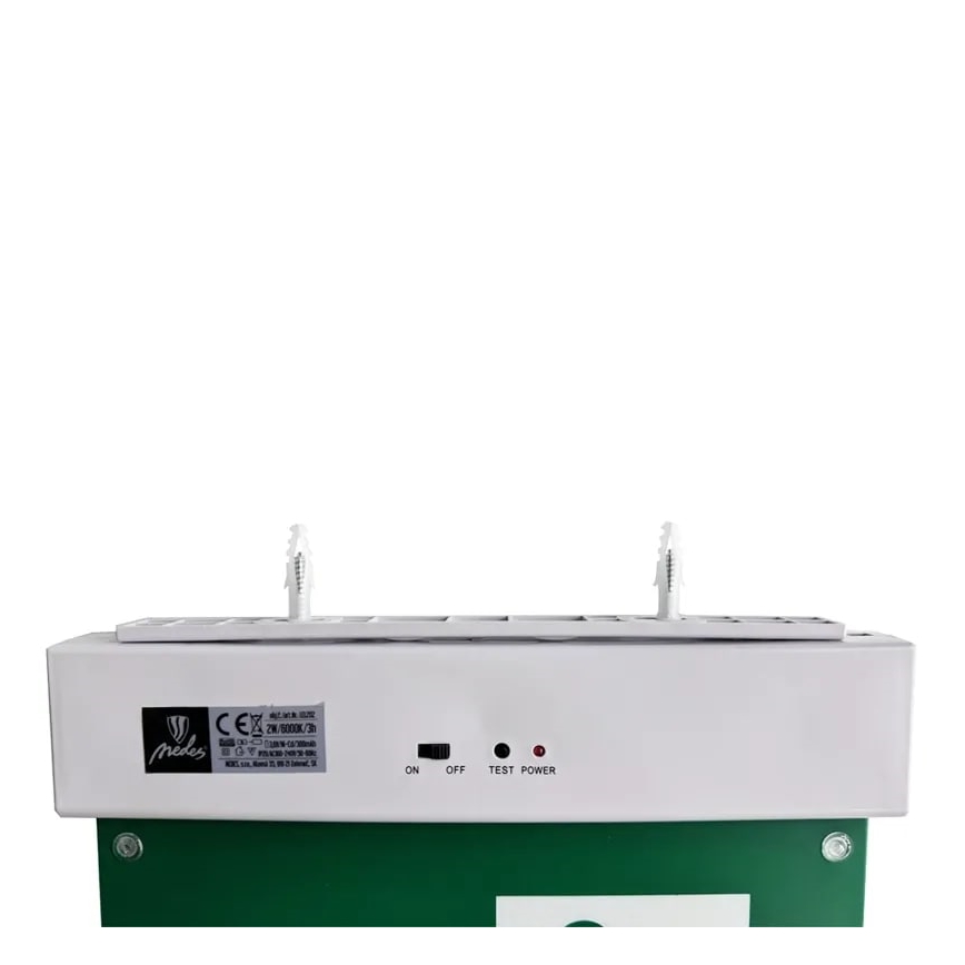 Luz de emergencia LED LED/2W/230V 6000K 300 mAh
