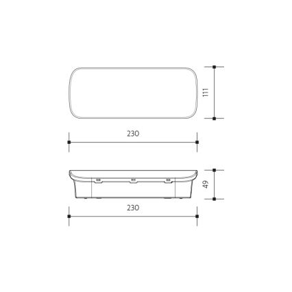 Luz de emergencia LED VIRGO EVO LED/1W/230V 6000K IP65