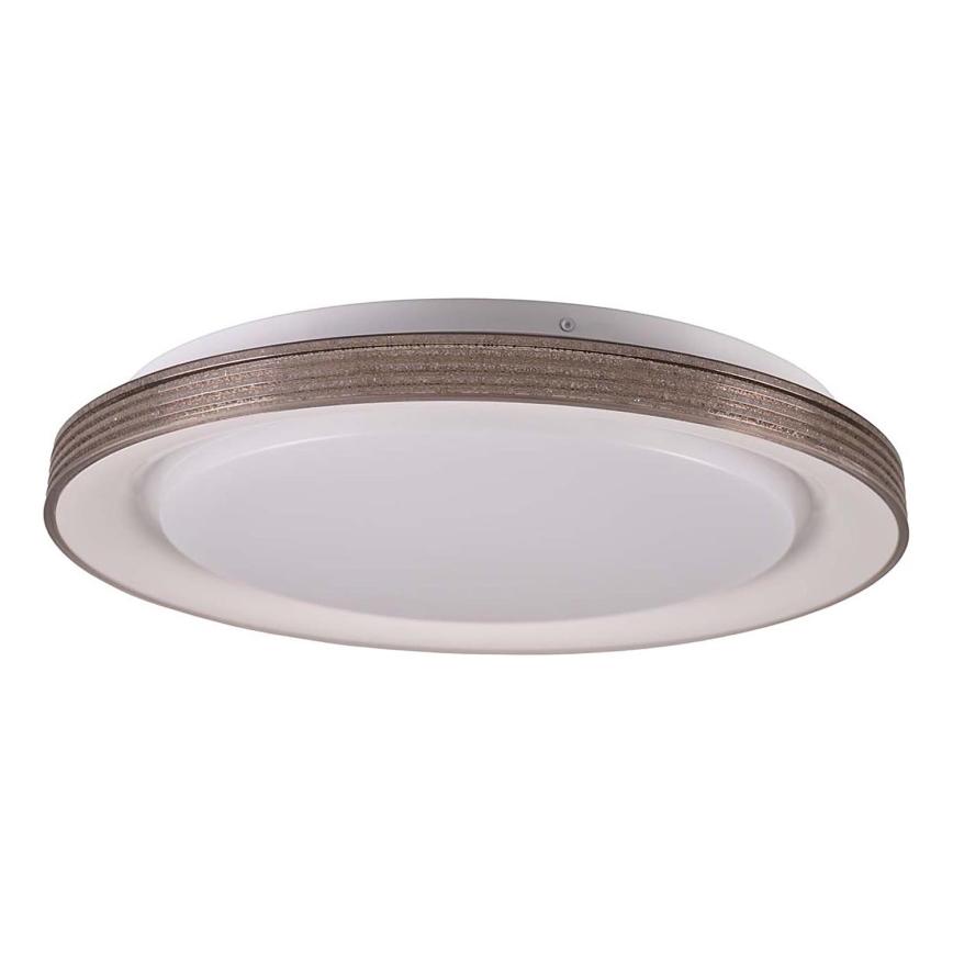 Luz de techo LED regulable para baño GRAŻYNA LED/48W/230V 3000-6000K diá. 41 cm IP44 gris + control remoto