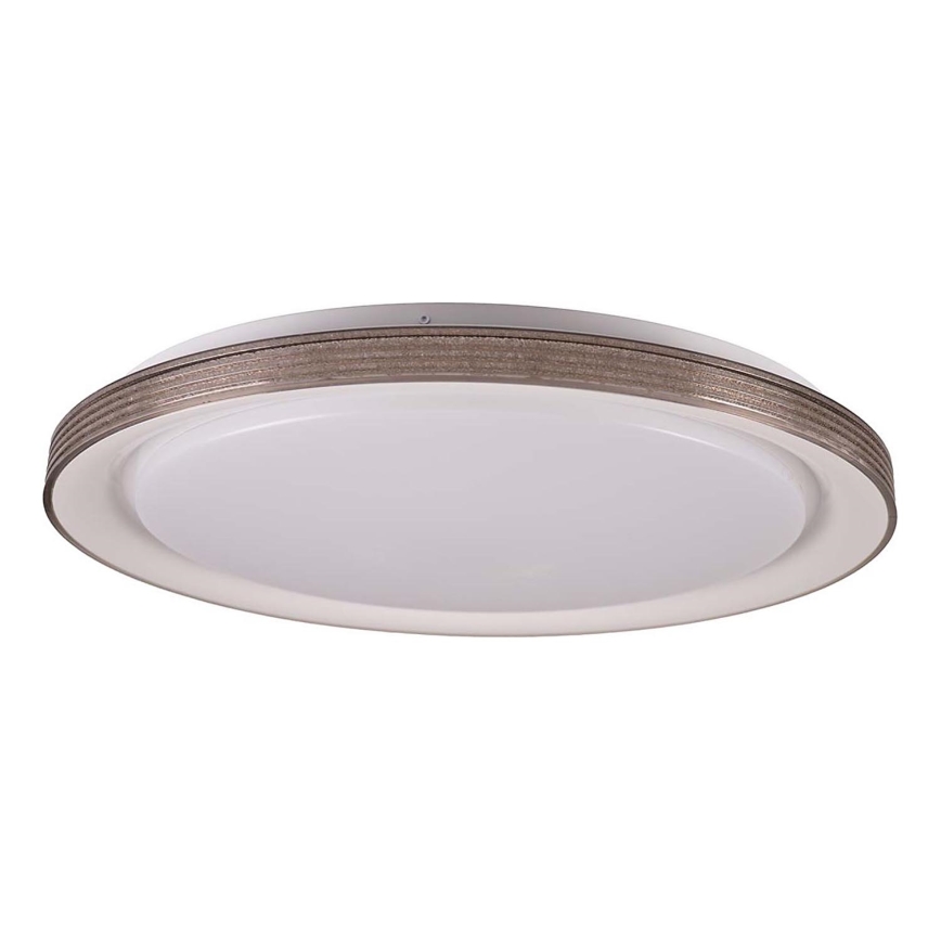 Luz de techo LED regulable para baño GRAŻYNA LED/72W/230V 3000-6000K diá. 51 cm IP44 gris + control remoto
