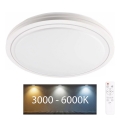 Luz de techo LED regulable para baño MARIAN LED/72W/230V diá. 48 cm 3000-6000K IP44 + control remoto