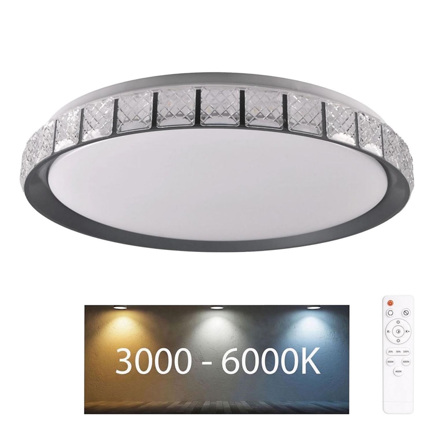 Luz de techo LED regulable para baño NINA LED/72W/230V diá. 49 cm 3000-6000K IP44 + control remoto