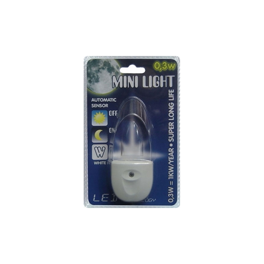 Luz enchufable MINI-LIGHT (luz blanca)