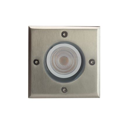 Luz exterior para entrada LUKKA CONNECT 1xGU10/4W/230V IP67 cromo mate cuadrado