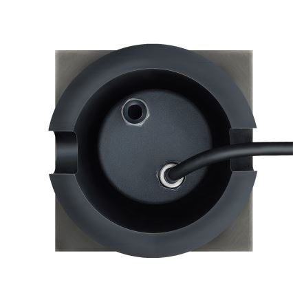 Luz exterior para entrada LUKKA CONNECT 1xGU10/4W/230V IP67 cromo mate cuadrado