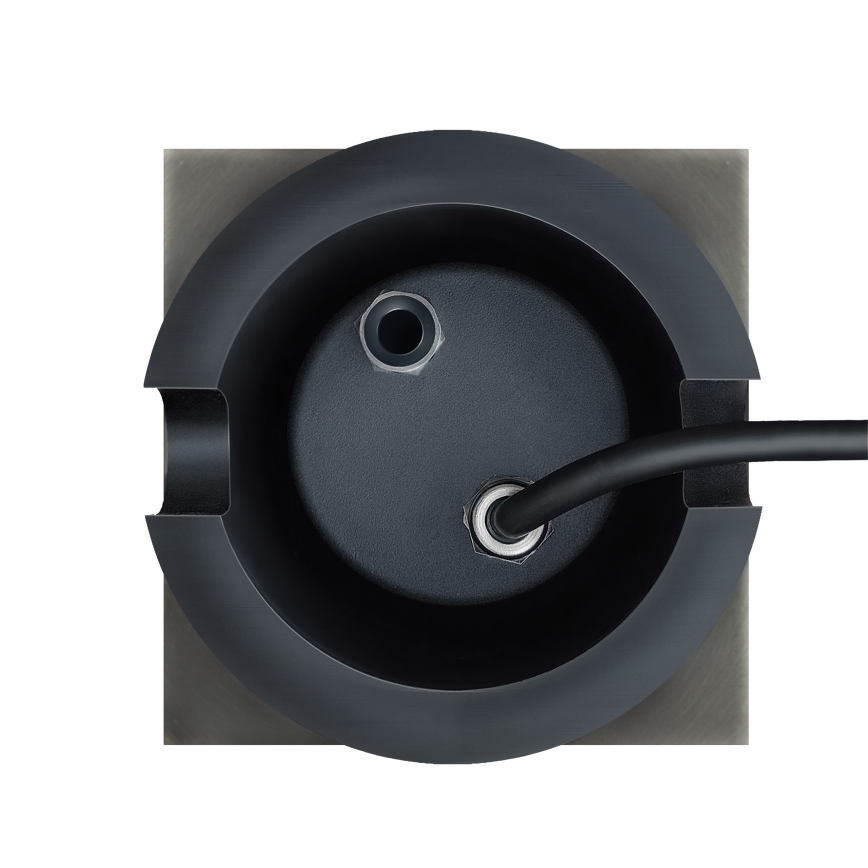 Luz exterior para entrada LUKKA CONNECT 1xGU10/4W/230V IP67 cromo mate cuadrado