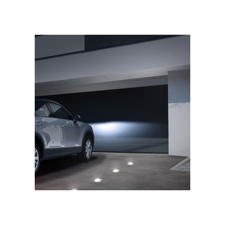 Luz exterior para entrada LUKKA CONNECT 1xGU10/4W/230V IP67 cromo mate redonda