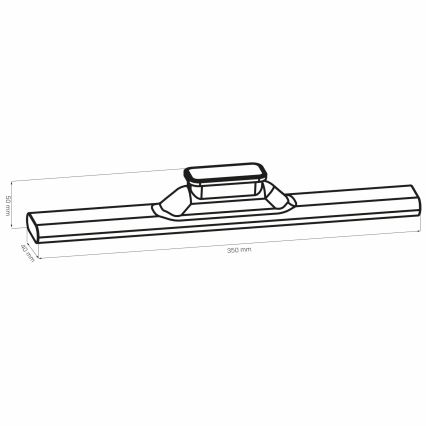 Luz LED magnética táctil bajo mueble de cocina LED/2,5W/5V USB 2700/4000/6500K 1200 mAh 35 cm blanco