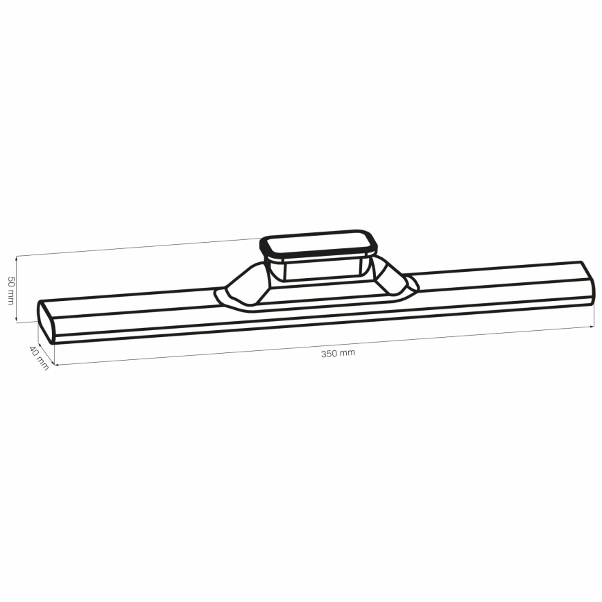 Luz LED magnética táctil bajo mueble de cocina LED/2,5W/5V USB 2700/4000/6500K 1200 mAh 35 cm blanco
