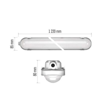 Luz LED regulable de alta resistencia con módulo de emergencia MISTY LED/32/40/48/54W/230V 4000/6500K IP66