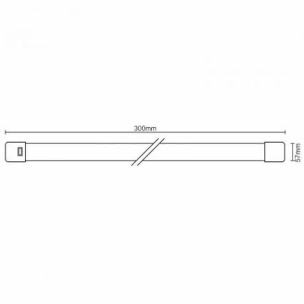 Luz LED mueble de cocina LED/9W/230V IP40