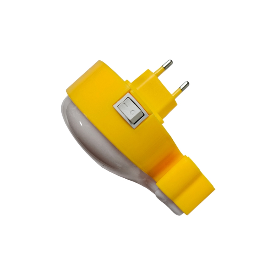 Luz LED nocturna infantil LED/0,5W/230V ballena