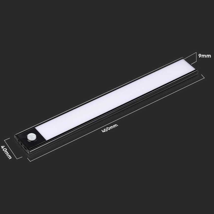 Luz LED para debajo del mueble de cocina con sensor LED/2W/5V 4000K 2200 mAh